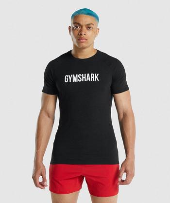 Gymshark Apollo Muške T Shirts Crne | HR 2366GSO